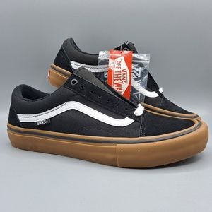 Mens Black Vans Brown Sole 